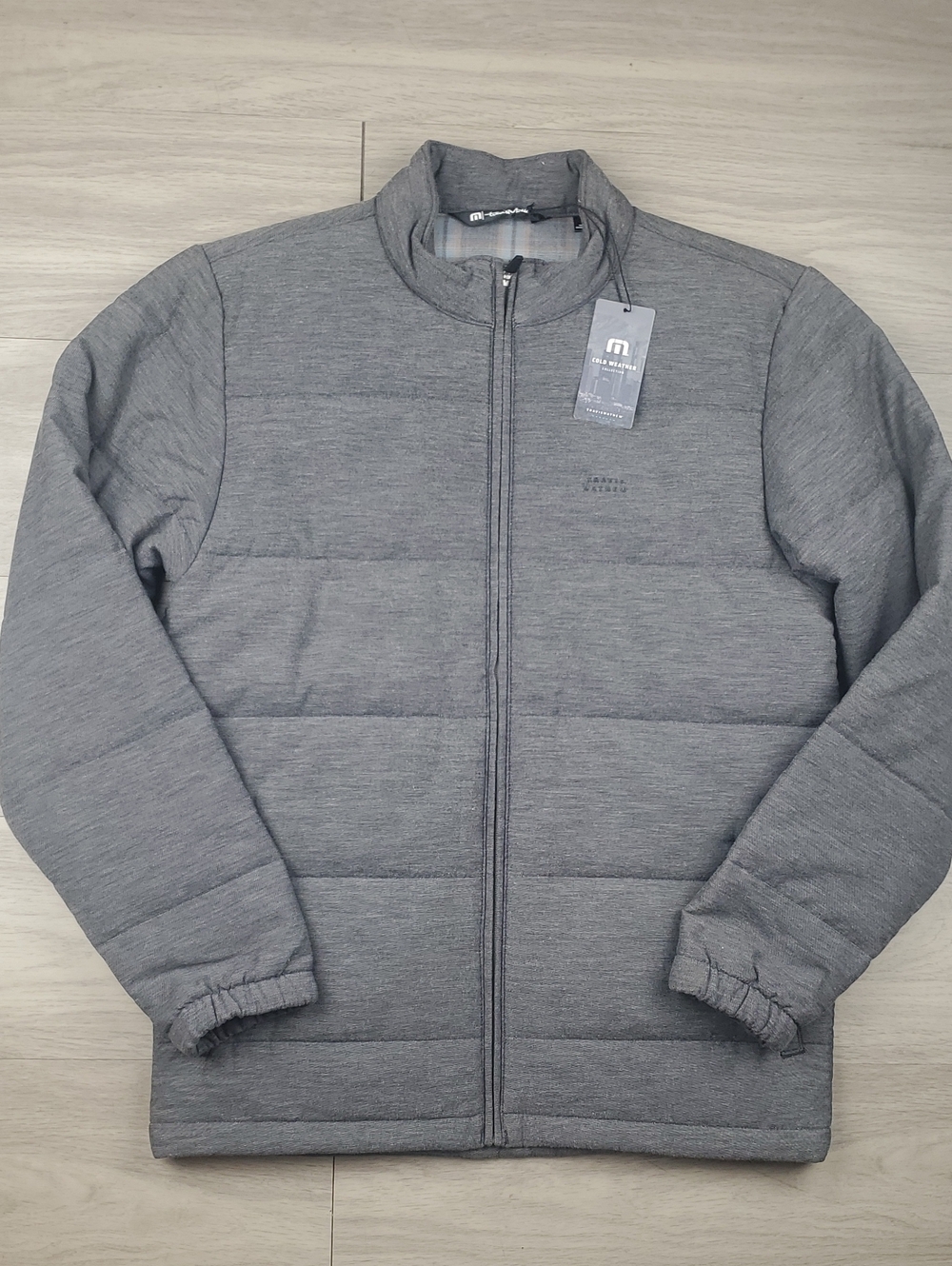 TravisMathew City Climate Drop Jacket Gray Heather Size S NWT
